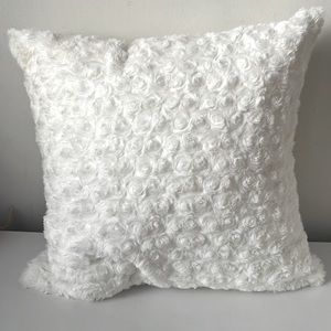 Pearl White Throw Pillow Cover + Insert